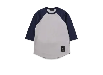 mastermind JAPAN Baseball Tee "Navy Gray"