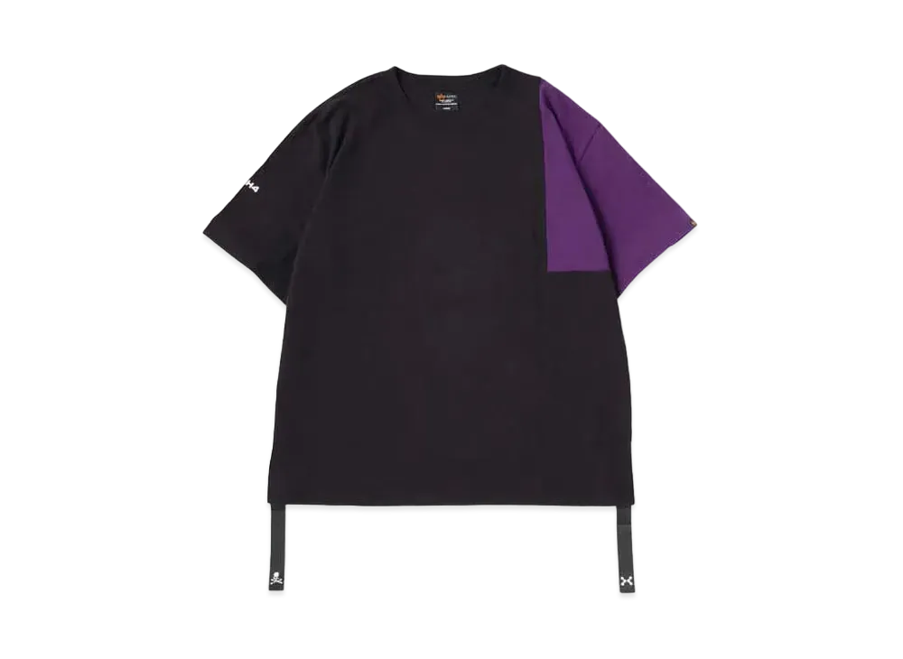mastermind JAPAN x C2H4 Made By Alpha Industries Tee "Black Purple"