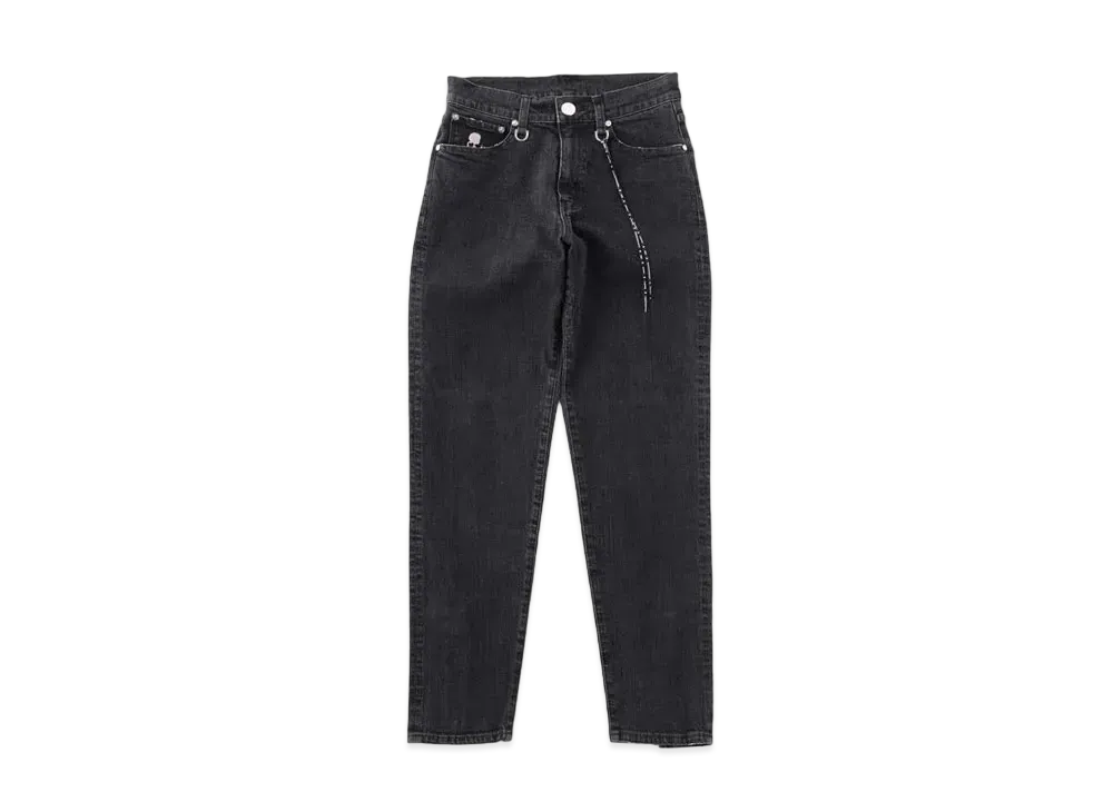 mastermind JAPAN Tapered Slim Water Repellent Denim Pants "Black"