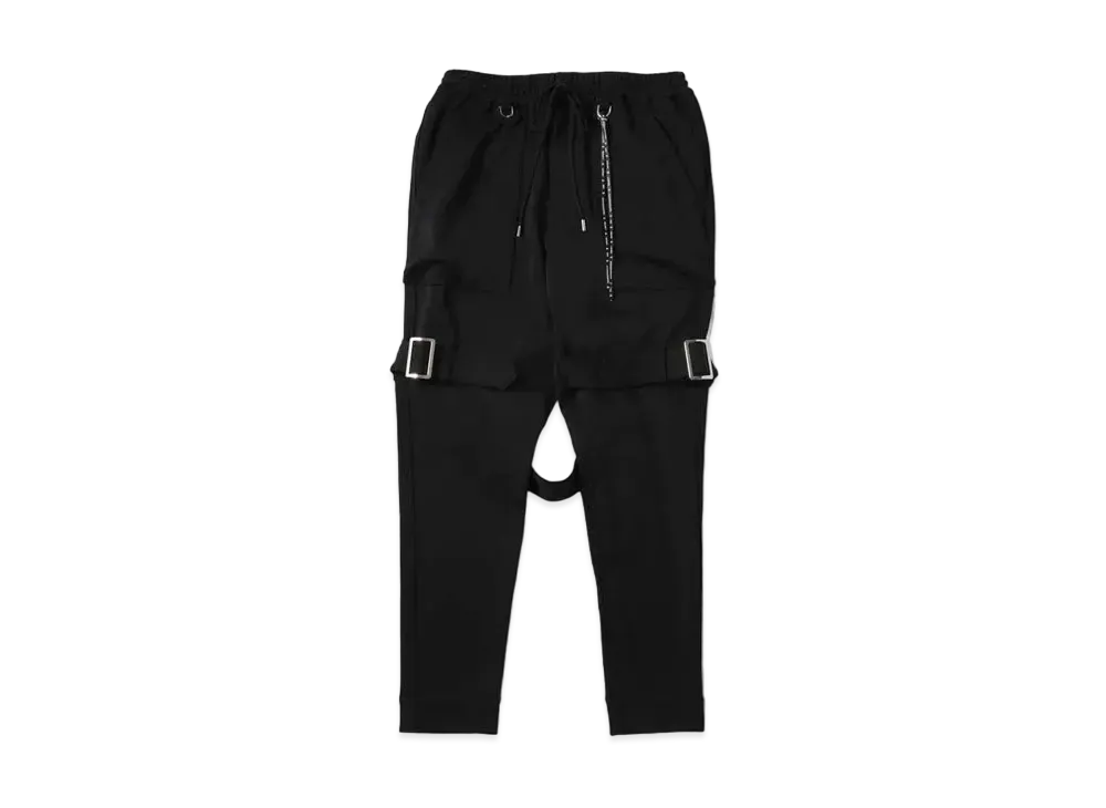 mastermind JAPAN Slim Jersey Bondage Pants "Black"