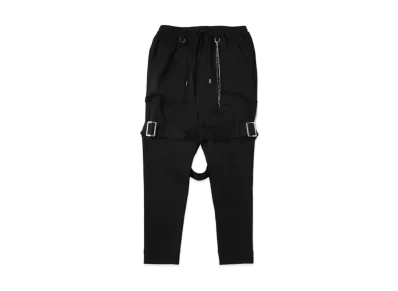 mastermind JAPAN Slim Jersey Bondage Pants "Black"