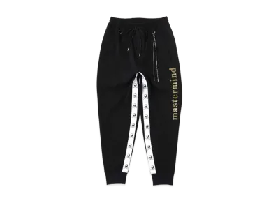 mastermind JAPAN Ribbed Taped Track Pants "Black"