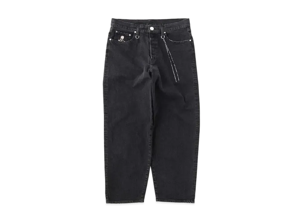 mastermind JAPAN Baggy Water Repellent Denim Pants "Black"