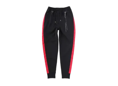 mastermind JAPAN Regular Side Line Track Pants "Black Red"