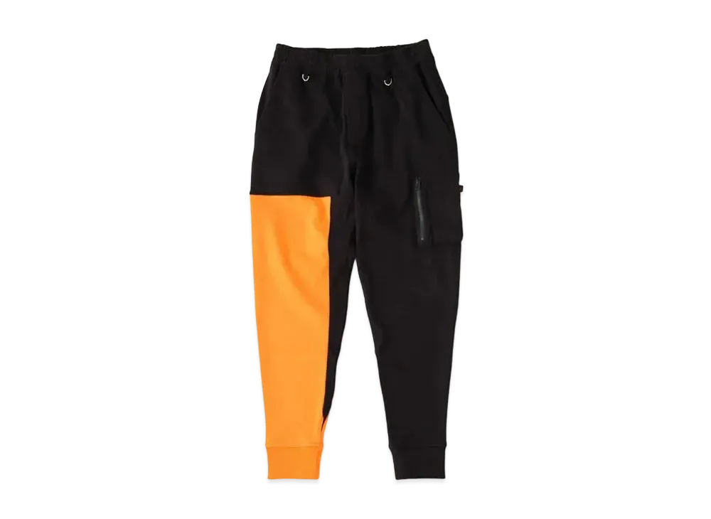 mastermind JAPAN x C2H4 Track Pants Made By Alpha Industries "Black Orange"