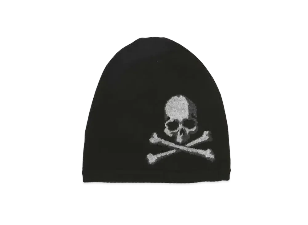 mastermind JAPAN Intarsia Skull Beanie "Black"