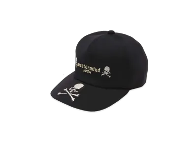 mastermind JAPAN Embroidery Cap Happy Logos "Black"