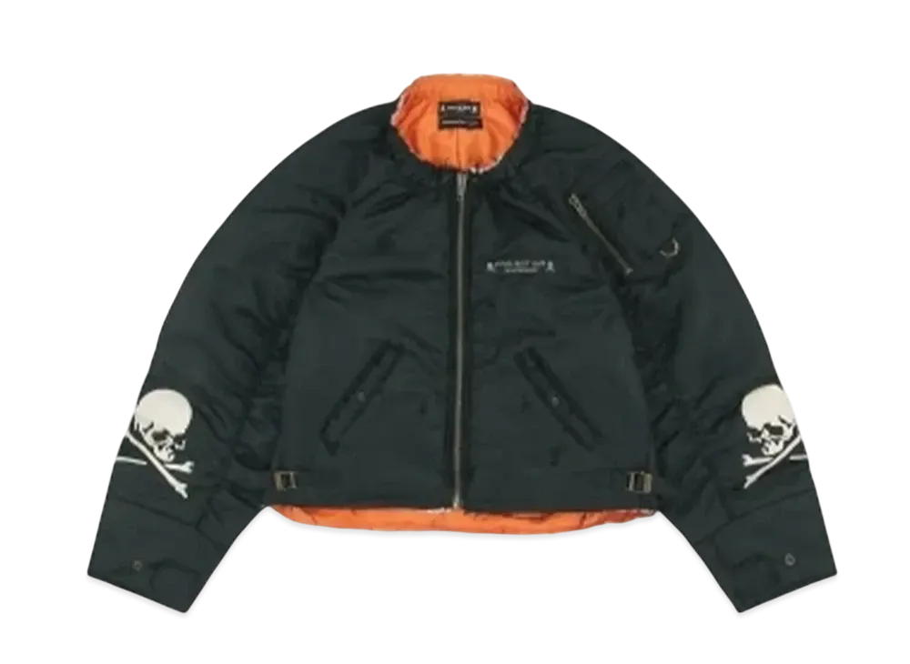 mastermind JAPAN x PROJECT G/R Reconstructed Bomber Jacket "Black"