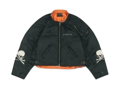 mastermind JAPAN x PROJECT G/R Reconstructed Bomber Jacket "Black"