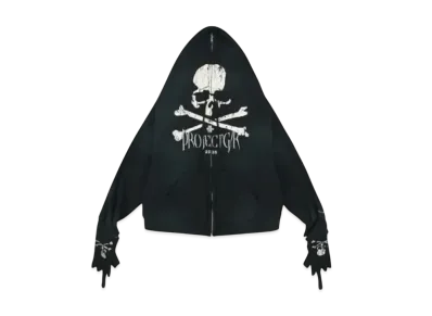 mastermind JAPAN x PROJECT G/R Zygon Hooded Zip-Up "Black"