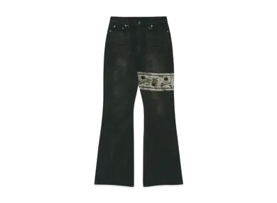 mastermind JAPAN x PROJECT G/R Flared Denim Pants "Black"