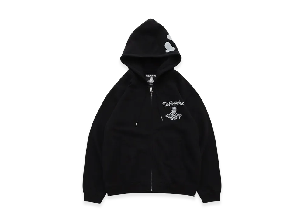 mastermind world x Betty Boop Boxy Zip-Up Hoodie "Monochrome"