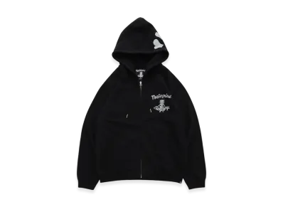 mastermind world x Betty Boop Boxy Zip-Up Hoodie "Monochrome"