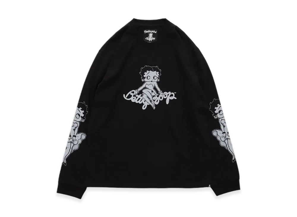 mastermind world x Betty Boop L/S Tee "Monochrome"