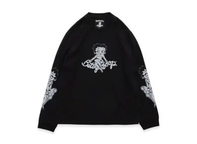 mastermind world x Betty Boop L/S Tee "Monochrome"