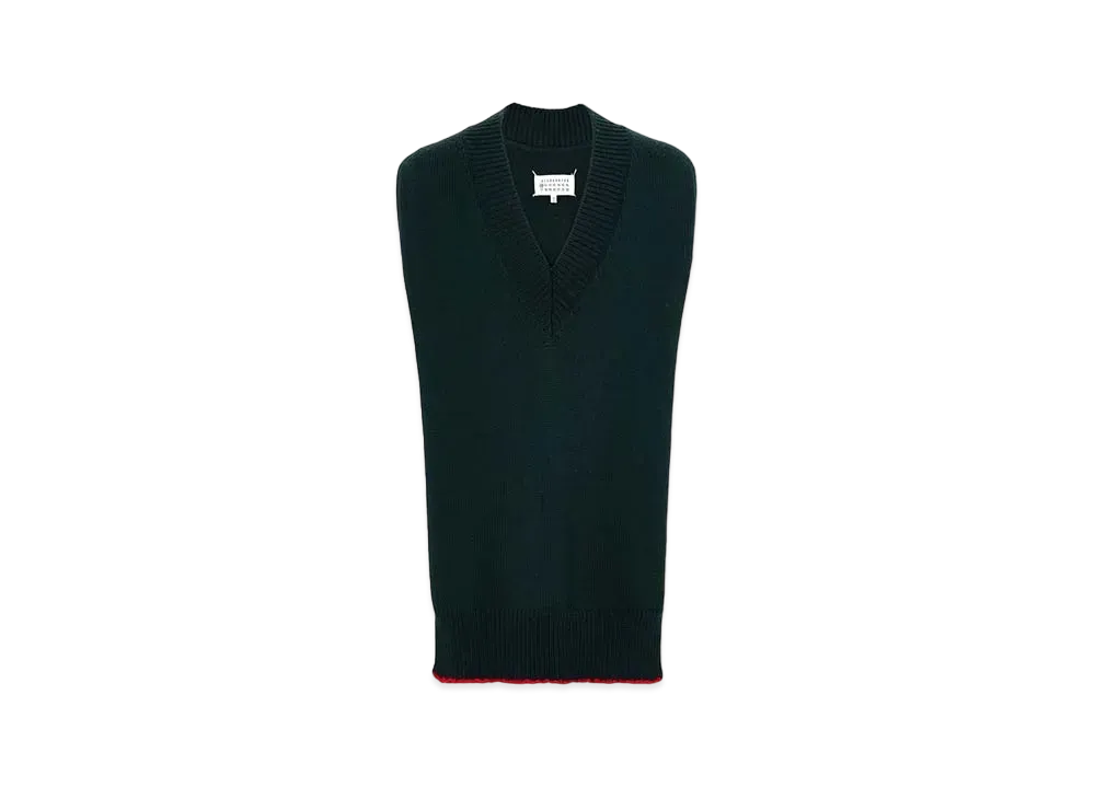 Maison Margiela Wool Tabard "Dark Green"