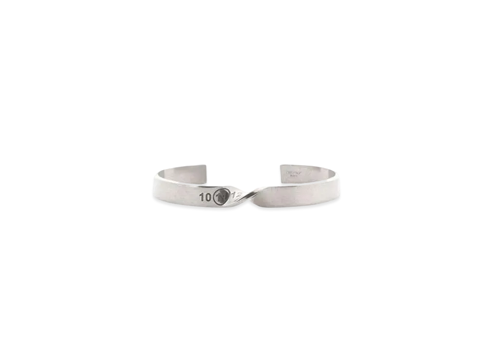 Maison Margiela Twisted Number Cuff "Silver"