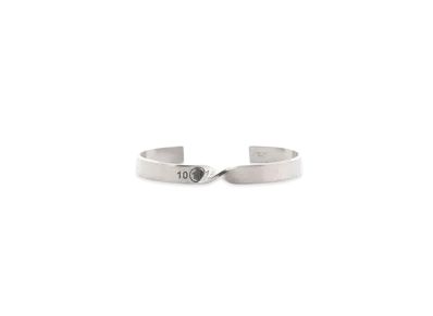 Maison Margiela Twisted Number Cuff "Silver"