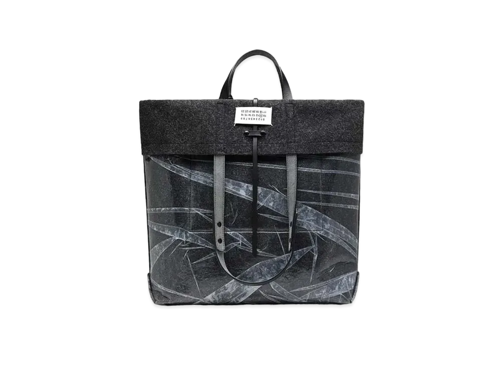 Maison Margiela Felt Wet Look Tote Bag "Grey"
