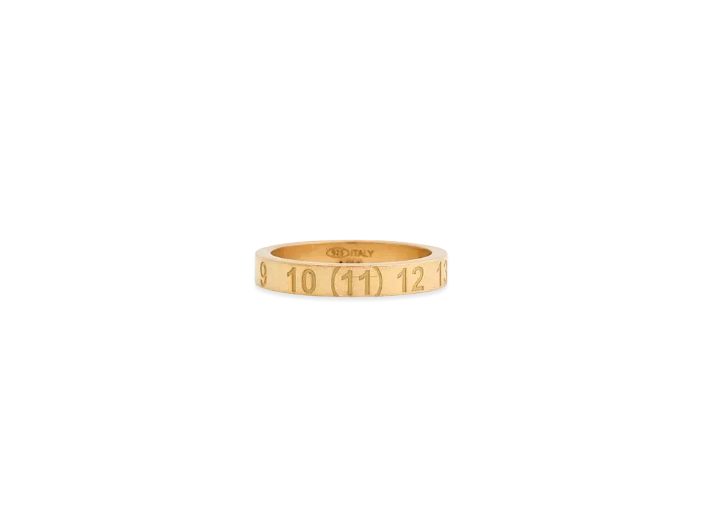 Maison Margiela Number Logo Slim Ring "Gold"