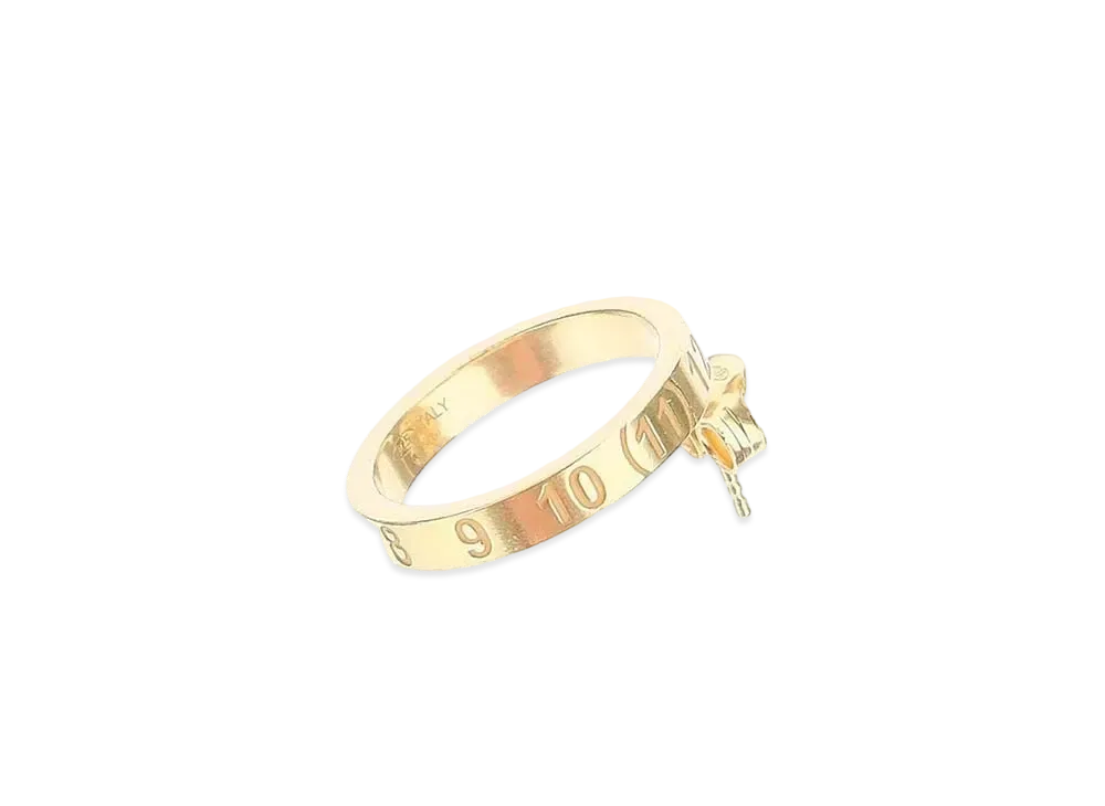 Maison Margiela Number Logo Circle Earring "Gold"