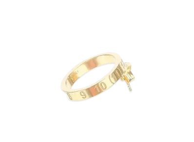 Maison Margiela Number Logo Circle Earring "Gold"