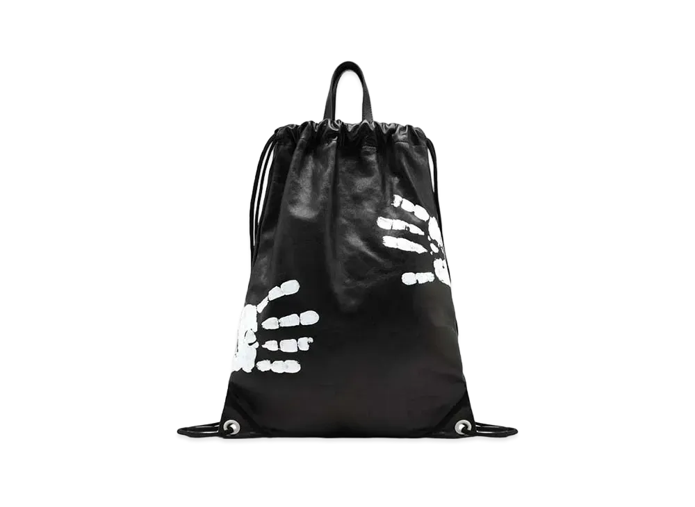 Maison Margiela Hand-Painted Drawstring Backpack "Black"