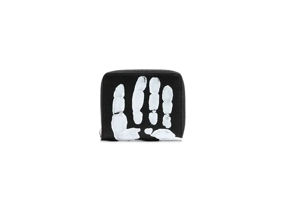 Maison Margiela Hand-Painted Zip-Around Wallet "Black"