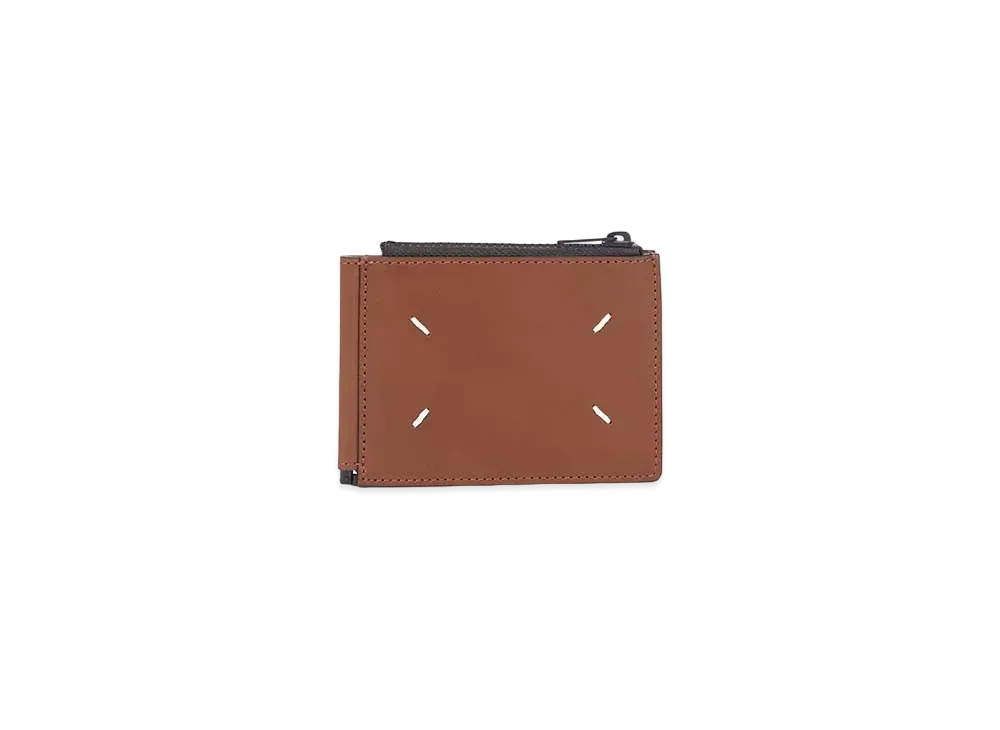 Maison Margiela Money Clip Leather Wallet "Brown"