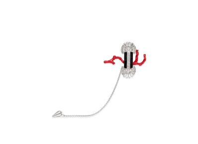 Maison Margiela Crystal Brooch "Silver"