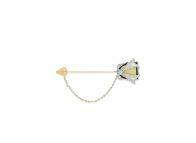 Maison Margiela Crystal Brooch "Gold"