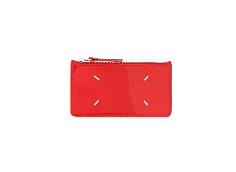 Maison Margiela Patent Card-Holder Wallet "Red"