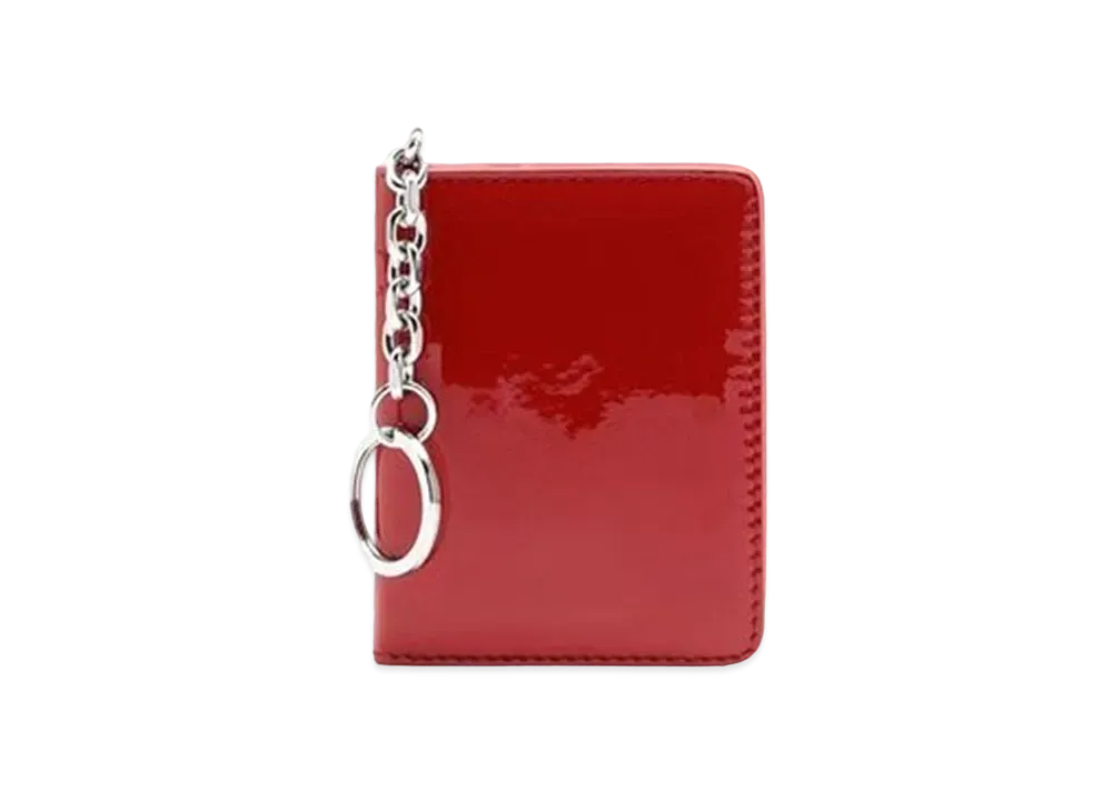 Maison Margiela Calf Leather Keyring Wallet "Red"