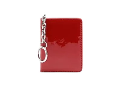 Maison Margiela Calf Leather Keyring Wallet "Red"