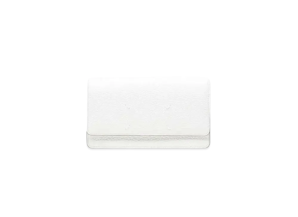 Maison Margiela Leather Chain Wallet "White"