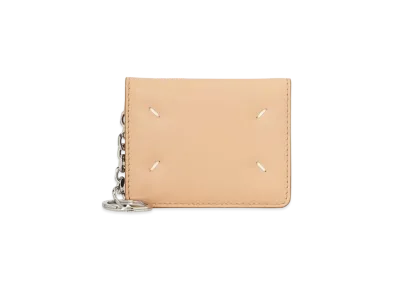 Maison Margiela Keyring Calf Leather Wallet "Beige"