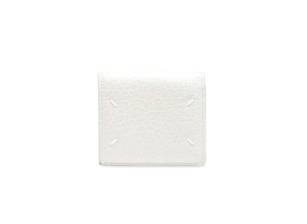 Maison Margiela Tri-Fold Leather Wallet "Ivory"