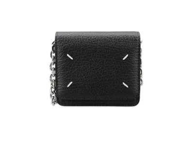 Maison Margiela Small Leather Chain Wallet "Black"
