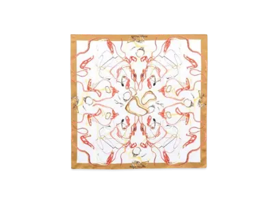 Maison Margiela Silk Twill Scarf "Light Grey"