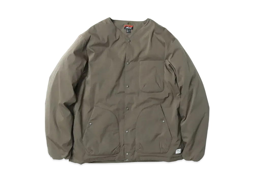 NANGA Takibi Rip Stop Inner Down Cardigan "Olive"