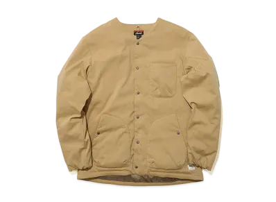 NANGA Takibi Rip Stop Inner Down Cardigan "Khaki"