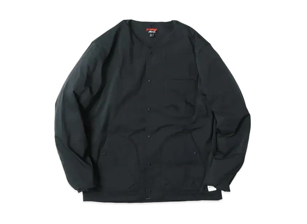 NANGA Takibi Rip Stop Inner Down Cardigan "Black"