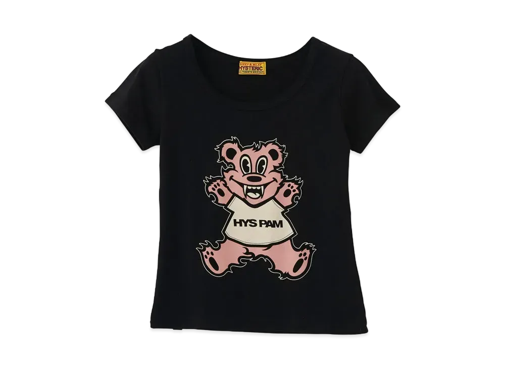 P.A.M. x HYSTERIC GLAMOUR Firebear Mini Tee "Black"