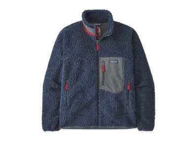 patagonia Men's Classic RetroX Jacket "New Navy w/Wax Red"