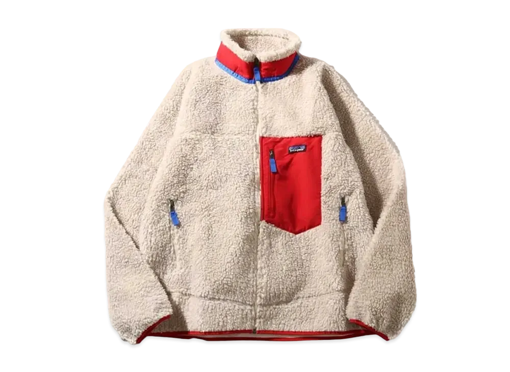 Patagonia Classic Retro-X Jacket "White/Red"