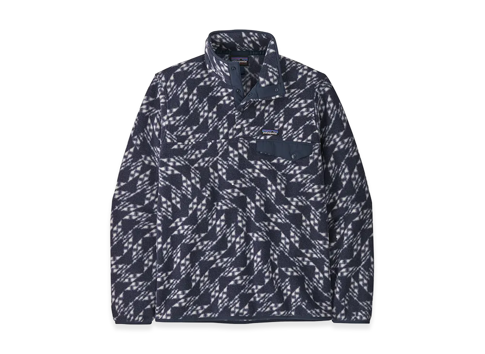 Patagonia Men's Lightweight Synchilla Snap-T Pullover "Synched Flight/New Navy"