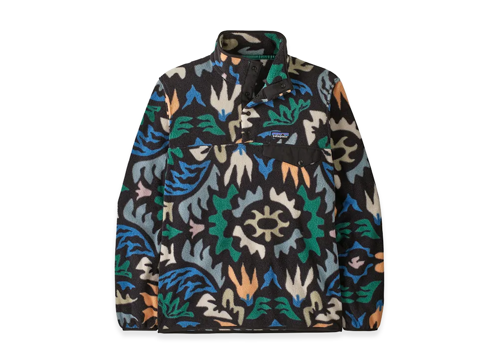 Patagonia Men's Lightweight Synchilla Snap-T Pullover "Kaleid/Black"