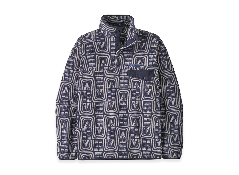 Patagonia Men's Lightweight Synchilla Snap-T Pullover "Flow/Sunken Blue"