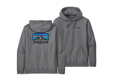 patagonia Fitz Roy Horizons Uprisal Hoodie"Black" "Gravel Heather"