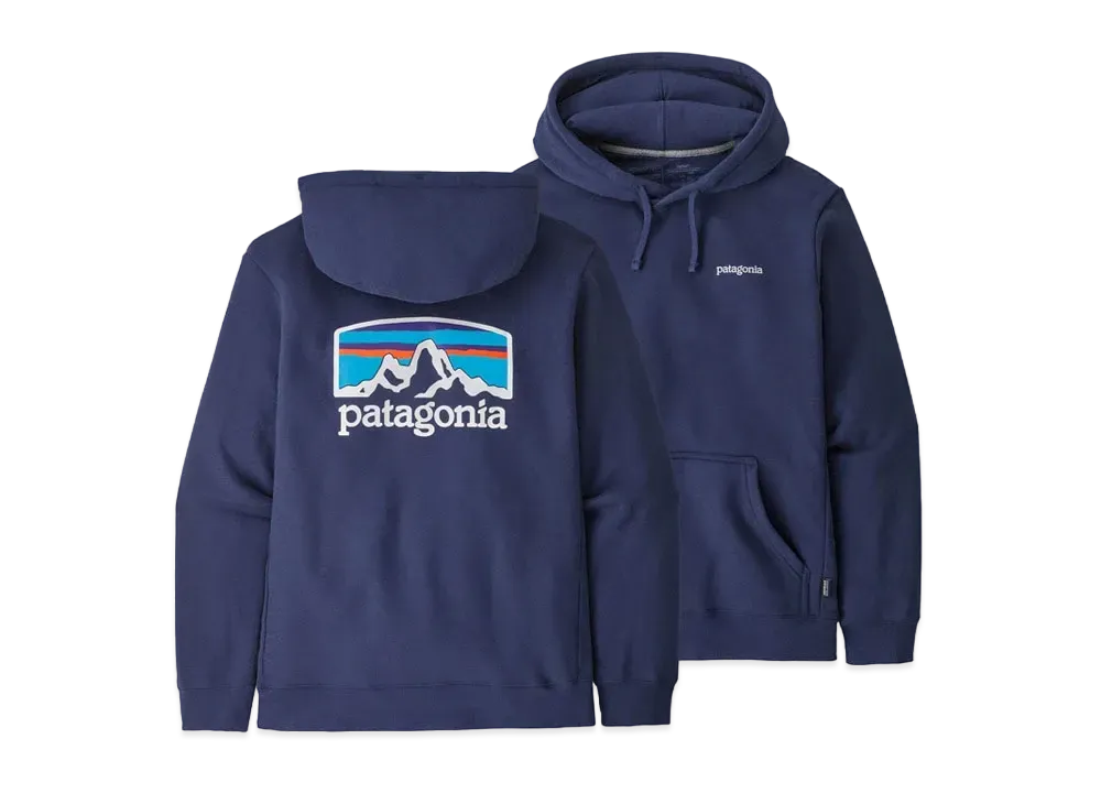 patagonia Fitz Roy Horizons Uprisal Hoodie"Black" "Sound Blue"
